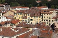 The Piazza dellÃ¢â¬â¢Anfiteatro in Lucca, Italy